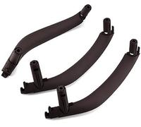 XUBOR Car Inner Interior Door Handle 51417292244, for BMW F15, for X5 2013-2018 Pull Trim Cover 51417292243 F16, for X6 2014-2019 Door Handle Frame Trim(Black 3pcs Lhd Moka)