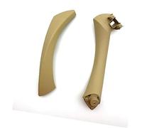 XUBOR Car Inner Interior Door Handle 51419150340 Panel, for BMW E90 E91 3-Series Sedan Pull Trim Cover 51417230850 51419150335 Door Handle Frame Trim(Beige one the Left)