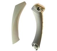 XUBOR Car Inner Interior Door Handle 51419150340 Panel, for BMW E90 E91 3-Series Sedan Pull Trim Cover 51417230850 51419150335 Door Handle Frame Trim(Grey one the Left)