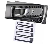 XUBOR Car Inner Interior Door Handle Accessories, for Ford, for Explorer 2020 2021 2022 Side Pull Bowl Cover Trim Door Handle Frame Trim(Black 2)