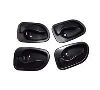 XUBOR Car Inside/Outside Black Door Handles, for Accent 1.5L 8265022000CA 8266022000CA 8365022000 8366022000 1995-1999 Car Interior Door Handle(Black Inside 4 Sides)
