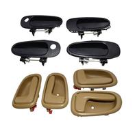 XUBOR Car Inside/Outside Door Handles 6920612130 6920512130, for Corolla, Prizm 69220-12160 69210-12160 69230-12140 69240-12140 Car Interior Door Handle(Beige Inner Outer Bk)