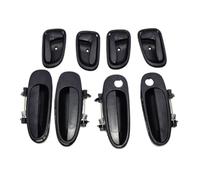 XUBOR Car Inside/Outside Door Handles 6920612130 6920512130, for Corolla, Prizm 69220-12160 69210-12160 69230-12140 69240-12140 Car Interior Door Handle(Black Inner Outer)