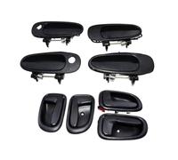 XUBOR Car Inside/Outside Door Handles 6920612130 6920512130, for Corolla, Prizm 69220-12160 69210-12160 69230-12140 69240-12140 Car Interior Door Handle(Gray Inner Outer Bk)