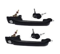 XUBOR Car Outside Door Handle with Keys Front/Rear/Left/Right, for Golf, for Vento, 1H0837207B 1H0837207C 1H4839205 1H0837207 Car Interior Door Handle(Black Front Pair)