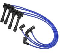 XUBOR Car Spark Plug Coil Wires Red Ignition Coil Harness Cable 7mm, for Civic, 1992-1995 1.5L, for Acura, Integra 1.8L No.32722P01000 Pack of 4 Ignition Wire
