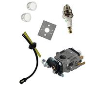 XUBOR Carburetor Fuel Hose Spark Plug Kit 23-26CCM, for Einhell, for AL-KO, Atika, for Fuxtec, Brushcutter Hedge Trimmer Lawn Mower Spark Plug