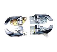 XUBOR Chrome Interior Door Handles Front Rear Right Left, for Kia, for Sorento, 2003-2009 826103E011,826203E011,836103E011,836203E011 Car Interior Door Handle(A Set 4 Sides Chrome)