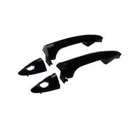XUBOR Exterior Front Rear Left Right Door Handle Set 826511R000, for Accent 1.6L L4 2012 2013 2014 2015 2016 2017 Car Interior Door Handle(Black Front Set)