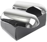 XUBOR Exterior Mirror Cover Assembly Chrome Wing Mirror Covers Caps Abs Right Left Door Side Mirrors Stainless Steel, for Ford, for Transit Mk6 Mk7 2000-2013
