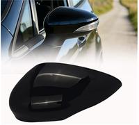 XUBOR Exterior Mirror Cover Assembly Right Wing Mirror Cover, for 2008-2017, for Ford, for Fiesta Mk7 Driver Side Cap Replaces 8A61-17K746-CA BE8Z-17D742(BLACK Passenger side)