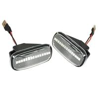 XUBOR For CRV, for Accord, for Civic, for JAZZ, Fit Stream Integra DC5 Auto Parts Side Marker Lamp Dynamic LED Turn Signal Light(BLACK Dynamic Crystal)