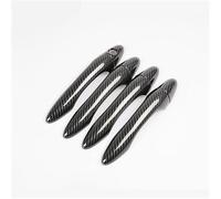 XUBOR For Kia, Sportage MK3 SL 2011 2012 2013 2014 2015 Carbon Fiber New Chrome Car Door Handle Cover Trim Sticker Styling Accessories Car Door Handle Covers(BLACK Carbon Handle)