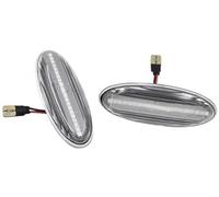 XUBOR For Mazda, B2500 323 1997-1998 Tribute MX-6 Protege 2001 2002 2003 Dynamic LED Turn Signal Light Side Marker Lamp Turn Signal Light(BLACK Dynamic Crystal)
