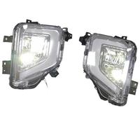 XUBOR For Mitsubishi, for Triton L200 2019-2021 LED DRL Daytime Running Lights Fog Lamp Cover With Yellow Turn Signal Lamp Turn Signal Light