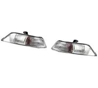 XUBOR For Mustang, 2015 2016 2017 Front Bumper Turn Signal Light Lamp Indicator With Halogen Bulbs FR3B-13201-A Turn Signal Light(BLACK Left and right)