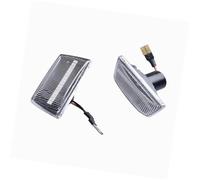 XUBOR For Opel, for Insignia, for Astra H, for Corsa D Zafira B Led Dynamic Side Marker Turn Signal Light Sequential Blinker Lamp Turn Signal Light(BLACK Dynamic Crystal)
