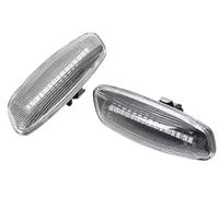 XUBOR For Peugeot, 207 308, for RCZ 2010 2011 2012 2013 2014 2015 LED Turn Signal Lamp Flashing Side Marker Repeater Light Turn Signal Light(BLACK Dynamic Smoked)