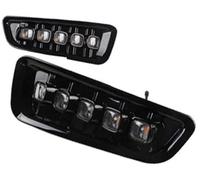 XUBOR For Raptor, for SVT, for F-150, 2016-2020 2Pcs DRL LED Daytime Running Lights With Turn Signal Yellow Fog Lamp Turn Signal Light(BLACK White)