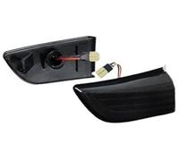XUBOR For VOLVO, for XC60 2008-2014 2Pcs LED Dynamic Turn Signal Light Side Wing Mirror Lamp Car OEM# 31217288/31217289 Turn Signal Light(BLACK Dynamic Smoked Case)