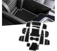 XUBOR For VOLVO, XC60, Recharge, Hybrid Non-Slip Rubber Mat Set, Centre Console, Armrest Rest, Drink Holder, Anti-Dust, Non-Slip Mats, Car Accessories Car Dashboard Anti-Slip Mat(White)