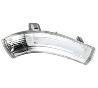 XUBOR For VW, for Passat, B6 B5 Turn Signals, for Jetta, 5 MK5, for Golf, 5 MK5, for Sharan, Car Side Repeater Lamp Rear View Mirror Turn Signal Light Turn Signal Light(BLACK Transparent Right)