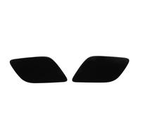 XUBOR Front Bumper Headlight Washer Spray Nozzle Jet Cover Cap, for Audi, Q7 2010 2011 2012 2013 2014 2015 Pair 4L0955275G 4L0955276G Headlamp washer cover(Black SET)