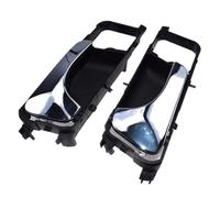 XUBOR Inside Chrome Door Handle Front Rear Left Right 96548063,96548064,8310185Z10, for Chevy, Lacetti Nubira Forenza 2003-2007 Car Interior Door Handle(Black Left and Right)