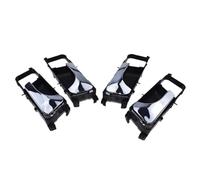 XUBOR Inside Chrome Door Handle Front Rear Left Right 96548063,96548064,8310185Z10, for Chevy, Lacetti Nubira Forenza 2003-2007 Car Interior Door Handle(Black 2X Left and 2X Right)