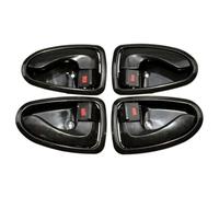 XUBOR Inside Inner Door Handle Front Rear Left Right, for Accent 1.6L 8261022001LG, 8262022001LG 2000-2006 Car Interior Door Handle(Black A Set 4 Sides)
