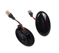 XUBOR LED Dynamic Side Marker Turn Signal Light, for Mercedes-Benz, for Smart, for W450 W168 Citan W415 W639 W447 A Class OEM A6398200021 Side Marker Light(Black)
