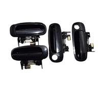 XUBOR Outside/Inside Door Handles Front/Rear Left/Right, for Corolla, for Chevrolet, Prizm 69206-02050 69210-02040 69210-02030 1998-02 Car Interior Door Handle(Black 4pcs Outside Handles)