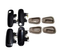 XUBOR Outside/Inside Door Handles Front/Rear Left/Right, for Corolla, for Chevrolet, Prizm 69206-02050 69210-02040 69210-02030 1998-02 Car Interior Door Handle(A Set Tan Beige)