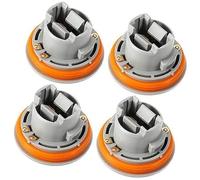 XUBOR Rear Brake Taillamp Light Bulb Tail Light Bulb Sockets, for Dodge, Durango 1998-2003 ABS Gray Taillight Bracket