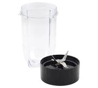 XUBOR Replacement Cross Blade + 16Oz Cup Set for Magic Bullet, Replacement Parts For 250W MB1001 Blender Blender Lid Blade Replacement