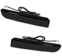 XUBOR Side Mirror Indicator 2pcs, for Mitsubishi, for Lancer, for Evo X, for Outlander Red Rear Bumper Reflector Lights Tail/Brake Rear Fog Lamps And Turn Signal Light Turn Signal Light