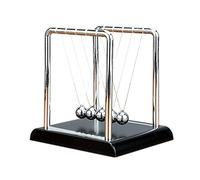 XUBX Classic Newton Cradle Balance Balls, Metal Balance Ball Art in Motion Toy with Stainless Steel Frame and Plastic Base, Educational Toy for Desk, Adults Physics Science Pendulum Ornaments