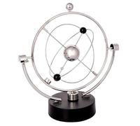 XUBX Classic Newton Cradle Balance Balls, Metal Balance Ball Art in Motion Toy with Stainless Steel Frame and Plastic Base, Educational Toy for Desk, Adults Physics Science Pendulum Ornaments-2