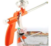 XUBX Foam Gun, Professional Foaming Gun, Heavy Duty PU Expanding Foam Gun Spray Application Applicator Caulking Gun, Sealant Foam Dispensing Gun, Metal Spray Foam Gun,Red