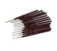 XUCHIL 16pcs Plastic Handle Crochet Hooks Handle Knitting Needles Set Crochet Hook Set Ergonomic Grip 0.5mm-2.5mm 16 Size Sewing Tool Gift