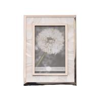 XUCHIL Creative Picture Frame 5x7 Mother of Pearl Photo Frame with Metal Frame Beach Picture Frame Tabletop Display Frame 1pc Chic Gifts (Color : Silver border, Size : 5x7)