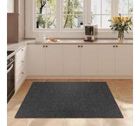 XUCHOU Indoor Door Mat 40 x 110 cm Absorbent, Non-Slip, Rubber Backed Dust Non-Slip Doormats Inside for Back & Front Door, Patios, Black