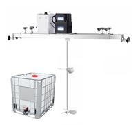 XUCS Electric Agitator for IBC Tank, 400W Paint Mixer, 0-600r/min Mixing Machine, with Support Hanger, Ink Dissolver Agitator for IBC Tank and Open Barrel