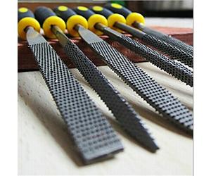 Xucus Mini File Set Microtech Needle Rasp Filling Tool Woodworking Files Hobby Hand Diy Folder Metal Filing Flat Wood Carving Tools - (Color: CD-140)