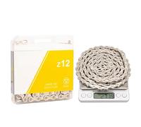 XUCZHAI 12 Speed Chain Mountain Road Bike Current 12v Missing Link Bicycle 12S Power Lock 126 Links For K7 System(Silver)