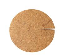 XUCZHAI 30/35/40/45/cm 3.0mm Thickness Coco Coir Fiber Tree Mulch Ring Protector Round Organic Weed Barrier Mat Flower Pot Plants Cover For Planter Window Box Flower Basket(40cm-10PCS)