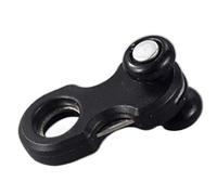 XUCZHAI 30Pcs/Bag Two Wheels/Four Wheels Curtain Track Metal Pulleys,Rails Slider Suitable For Ultra Thin Aluminum Alloy Double Track(Black Two Wheels)