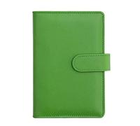 XUCZHAI A5/A6 Budget Binder Planner Notebook Cover PU Loose-leaf Handbook 6 Holes Diary Agenda Paper(Green-01,A6)