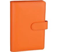 XUCZHAI A5/A6 Budget Binder Planner Notebook Cover PU Loose-leaf Handbook 6 Holes Diary Agenda Paper(Pink,A6)