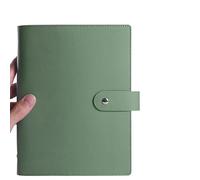 XUCZHAI A6/A5 PU Leather DIY Binder Notebook Cover Diary Agenda Planner Paper Stationery(Green,A5)